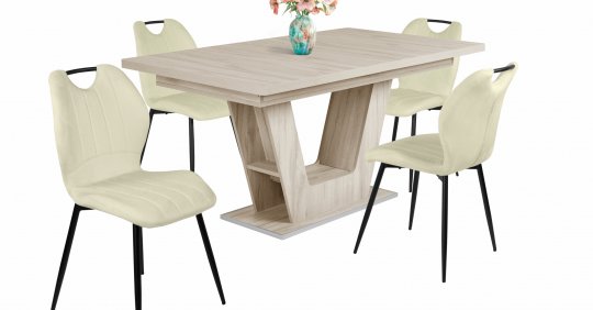 PRÁGA Étkezőasztal | bővíthető 7 színben