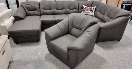 SAVONA U-form kanapé + FOTEL | VALÓDI BŐR 