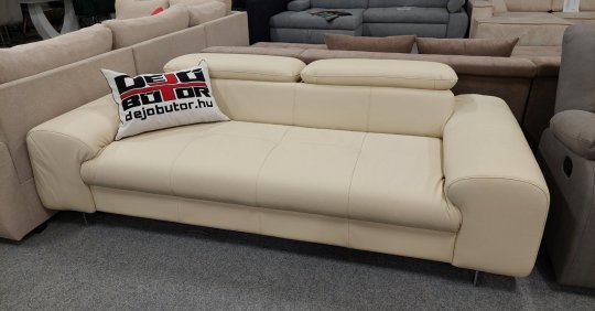 CHEF Ülőgarnitúra 3+2 | VALÓDI BŐR | FEHÉR SZÍNBEN RAKTÁRON!